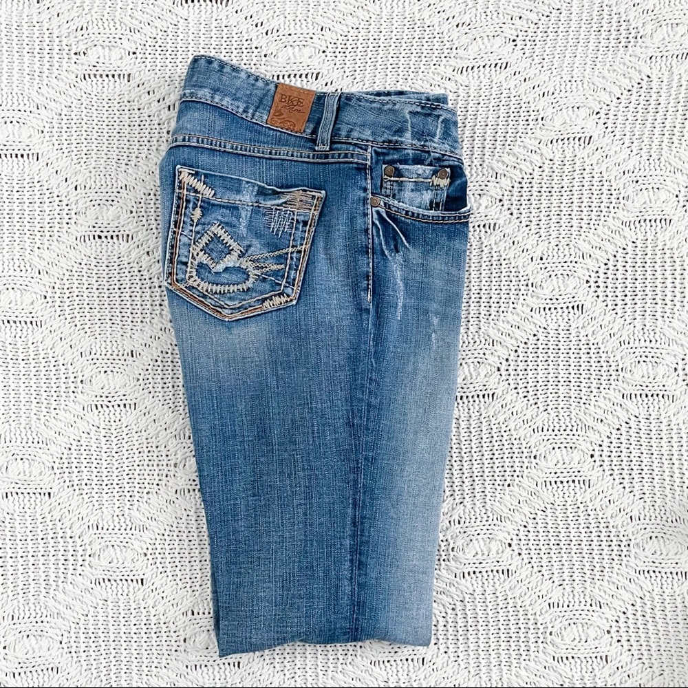 Buckle Men's Culture Boot Stretch Denim Blue Jeans Size 30x33 1/2